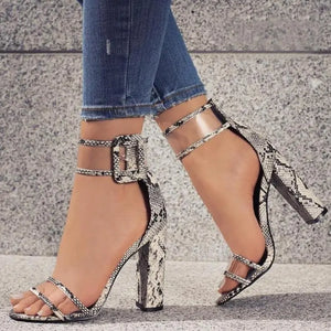 Women's Comfortable Hollow High Heels Sandals Rieworkes