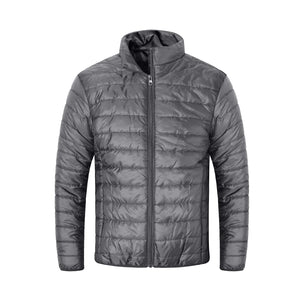 Gleemyth Mens Packable Puffer Jacket Lightweight Winter Jacket Water Resistant Winter Coat Grey XXL Mimarta