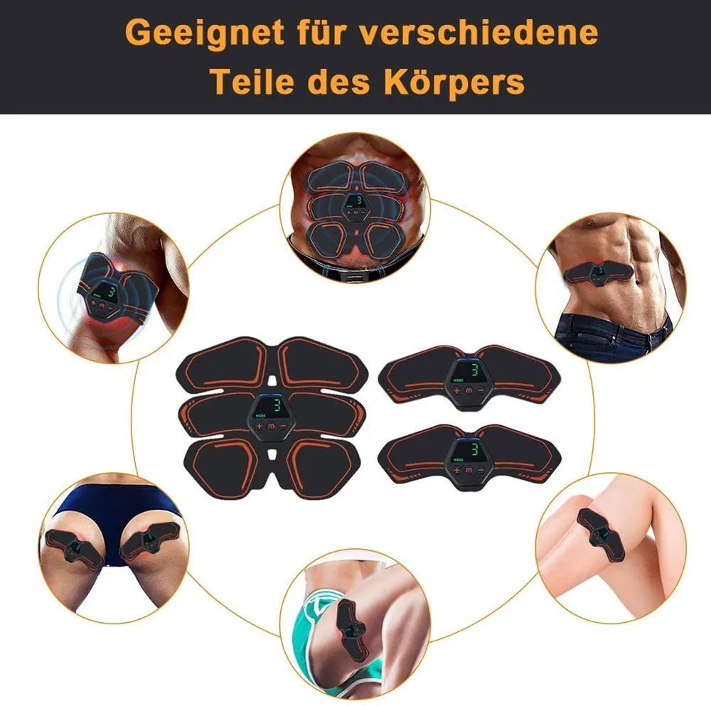 EMS Abdominal &amp; Hip Trainer Toner: USB Fitness Gear for Home Gym Rieworkes