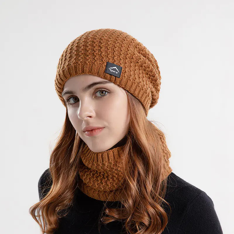 Winter Beanie and Scarf Set for Men and Women (One Set) Mimarta