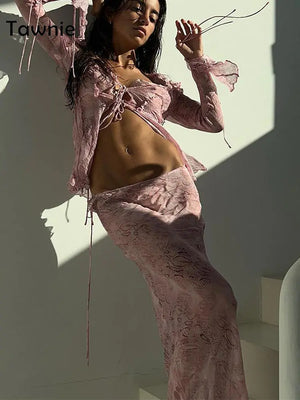 See Through Dress Sets Rieworkes