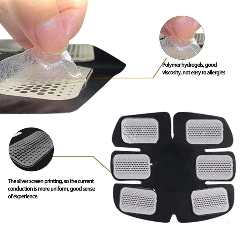 EMS Abdominal Muscle Toning Trainer ABS Stimulator Toner Fitness Binder Gym Belt Rieworkes