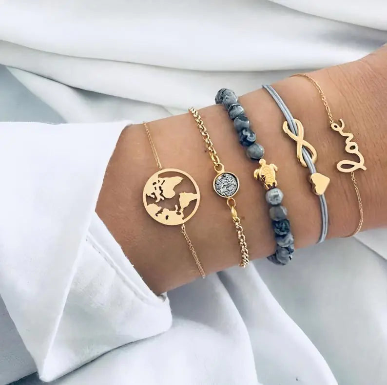 Stacked Bracelet Set #14 Rieworkes