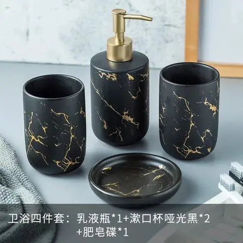 Nordic Matte Bathroom Accessories Set Rieworkes