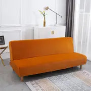 Armless Stretch Sofa Bed Cover for 3 Seater Couch Mimarta