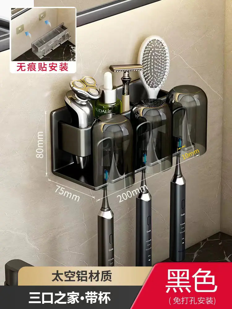 Wall-Mounted Toothbrush and Cup Holder for Bathroom Mimarta
