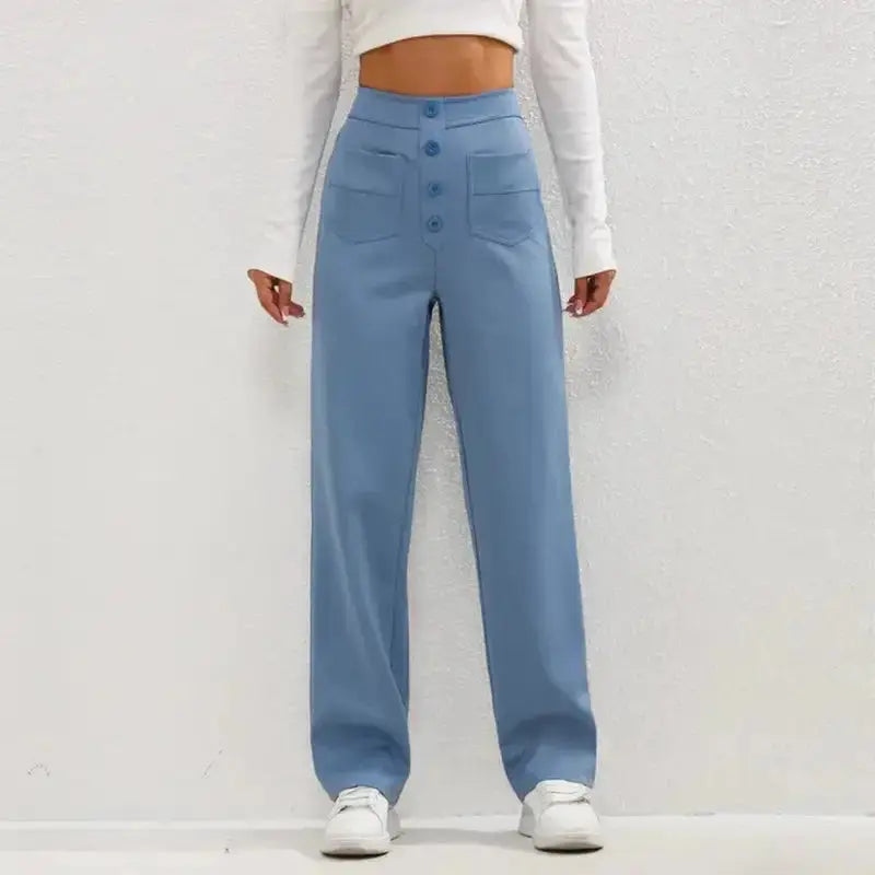 High- Waisted Casual Pants Rieworkes