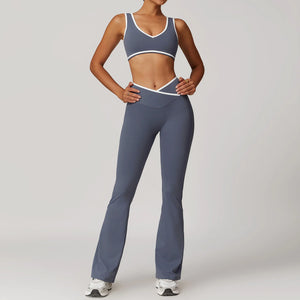 Cross High Top Sports Suit Female Fitness Yoga Wear Rieworkes