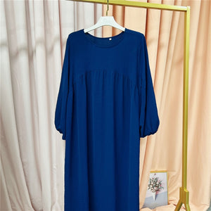 Solid Color Abayas for Women Rieworkes