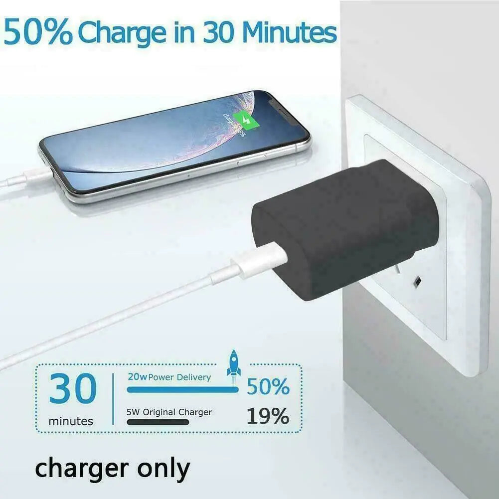 25W Type USB-C Super Fast Wall Charger +6FT Cable For Samsung Galaxy S20 S21 S22 Rieworkes