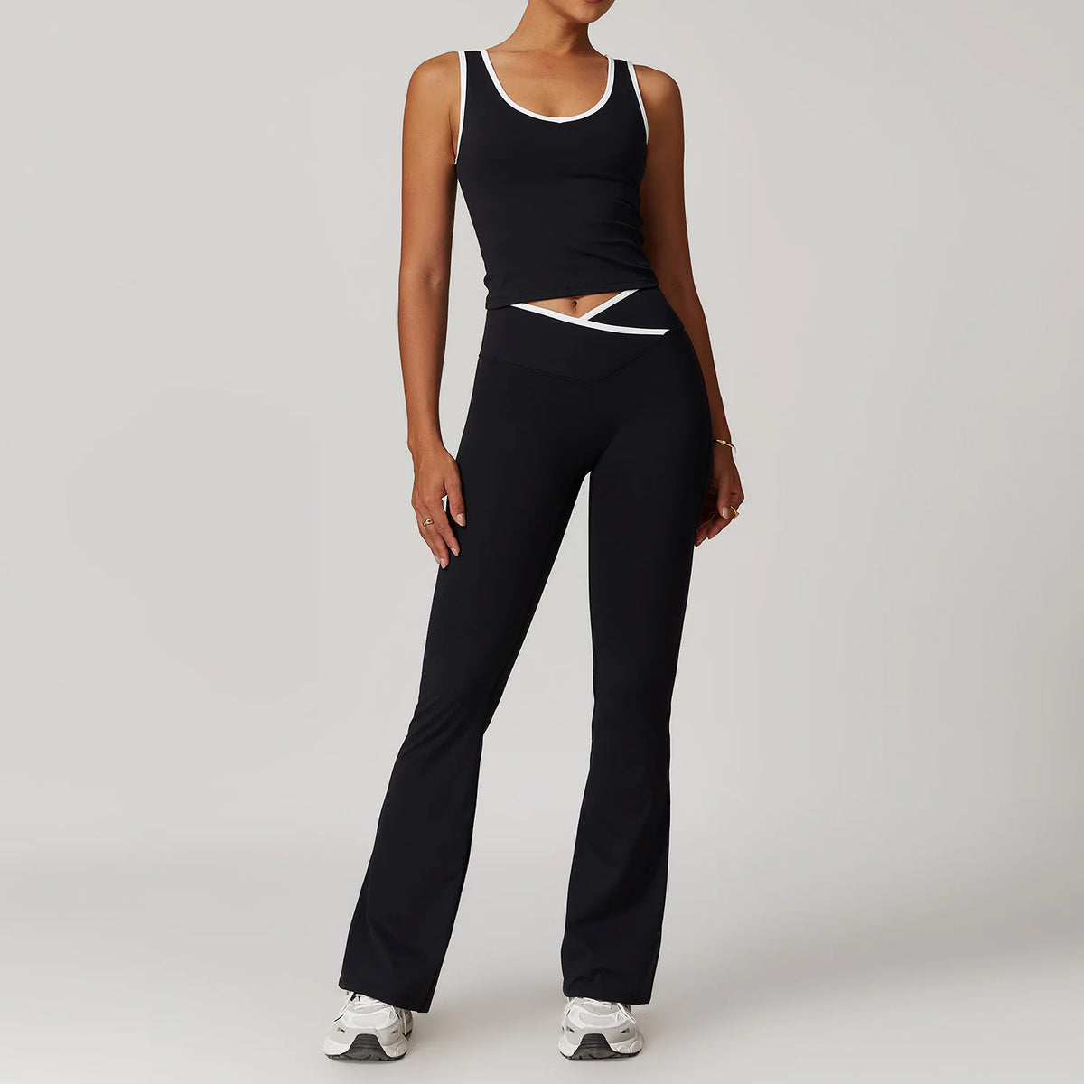Cross High Top Sports Suit Female Fitness Yoga Wear Rieworkes
