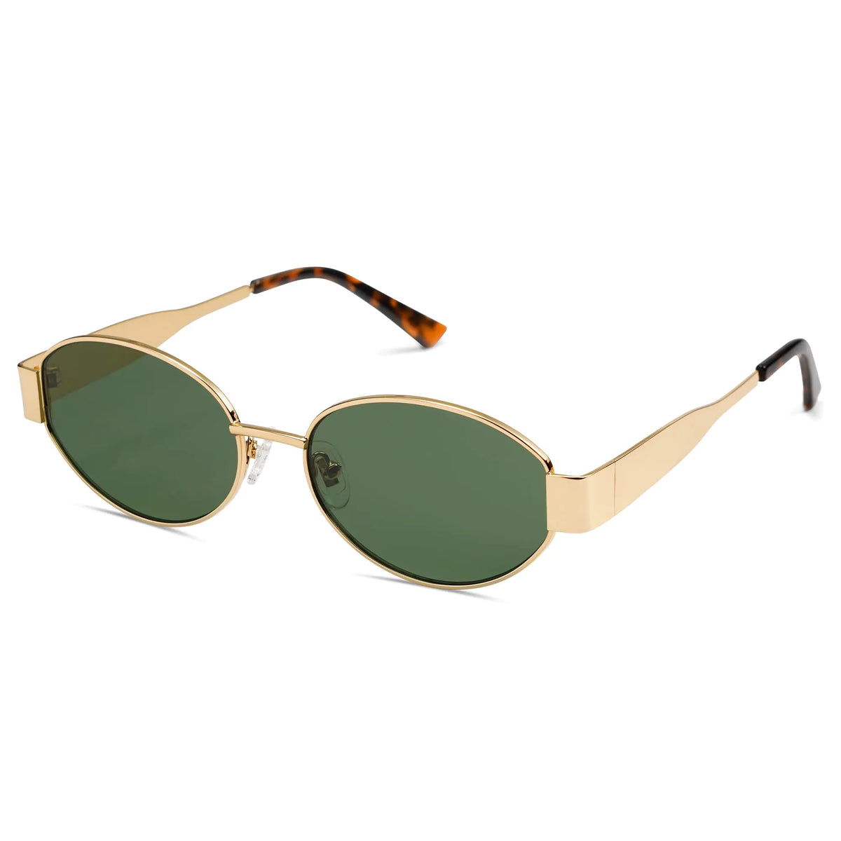 SOJOS Retro Oval Sunglasses for Women Men Trendy Sun Glasses Classic Shades UV400 Protection SJ1217 Gold/Grey Rieworkes