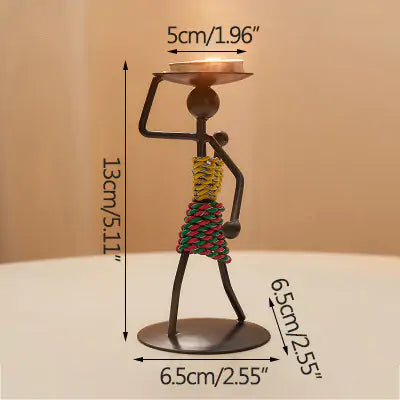Modern Iron Man Candlestick Rieworkes