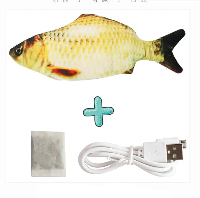 Cats USB Charger Interactive Toy Fish Rieworkes