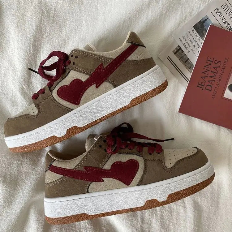 Color Matching Casual Shoes 2022 Woman Vulcanize Sneakers Breathable Sport Walking Running Spring Platform Shoes Rieworkes