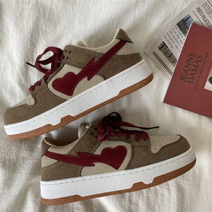 Color Matching Casual Shoes 2022 Woman Vulcanize Sneakers Breathable Sport Walking Running Spring Platform Shoes Rieworkes
