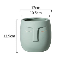 Ceramic Face Living Room Vase Rieworkes
