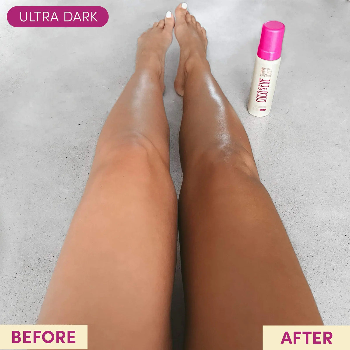 Coco & Eve Self Tanner Mousse Kit - All Natural| Sunless Instant Tanning Lotion with Bronzer & Mitt Applicator | Sunny Honey Bali Bronzing Kit (Ultra Dark) Ultra Dark Rieworkes
