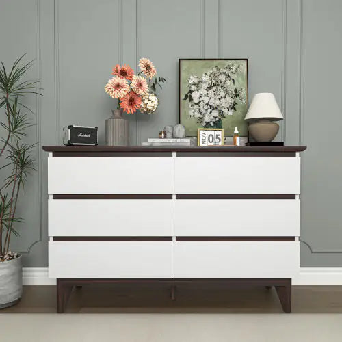 Particle Board Bedroom Living Room 6 Drawer Cabinet Rieworkes