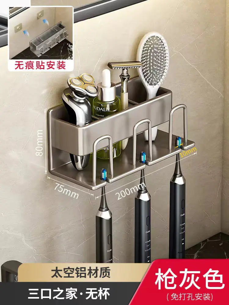Wall-Mounted Toothbrush and Cup Holder for Bathroom Mimarta