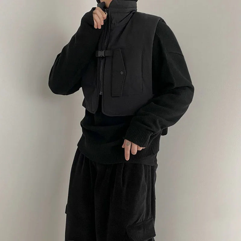 Korean Style Casual Waistcoat Jacket Rieworkes