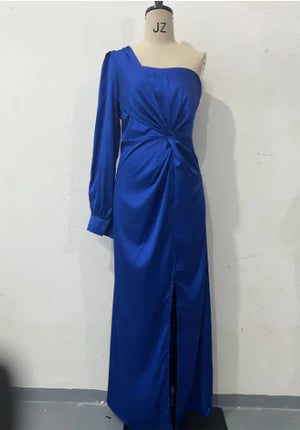 Women's Cinched Waist Slim-Fit Evening Dress Rieworkes