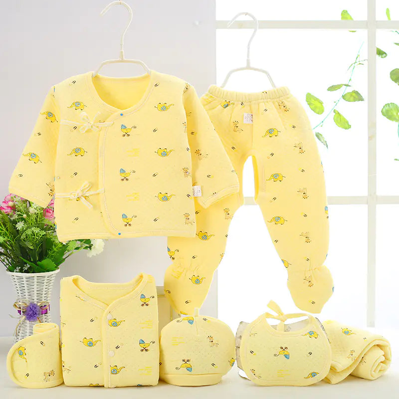 Luxury 7-Piece Cotton Clothing Set for Newborns Mimarta