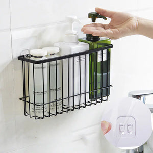 Iron Bathroom Storage Rack - Wall-Mounted Organizer Mimarta