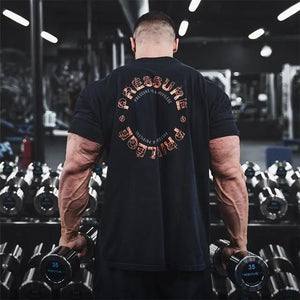 Men's Summer Printed Gym Sports Tee Rieworkes