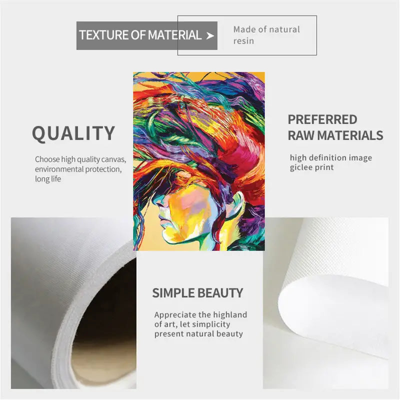 Modern Woman Canvas Art - Graffiti Style Prints Mimarta