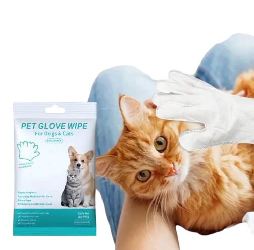 Pet Cleaning Gloves & Wipes Mimarta