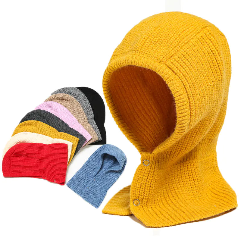 Women's Winter Knitted Cap and Warm Scarf Set Mimarta