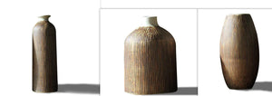 Creative Chinese Style Vase Three-piece Set Simple And Fashionable Wood Grain Rieworkes