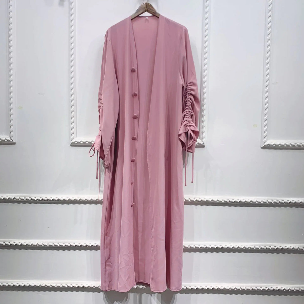 Patchwork Sleeved Cardigan Robe for Women Mimarta