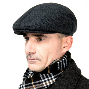 Winter for Men Outdoor Hat Beret Flat Newsboy Gatsby Hats Adjustable Warm Sport Golf Flat Cap Hats Dad Caps Earflaps Thickened 56-58CM（Winter-M） Mimarta