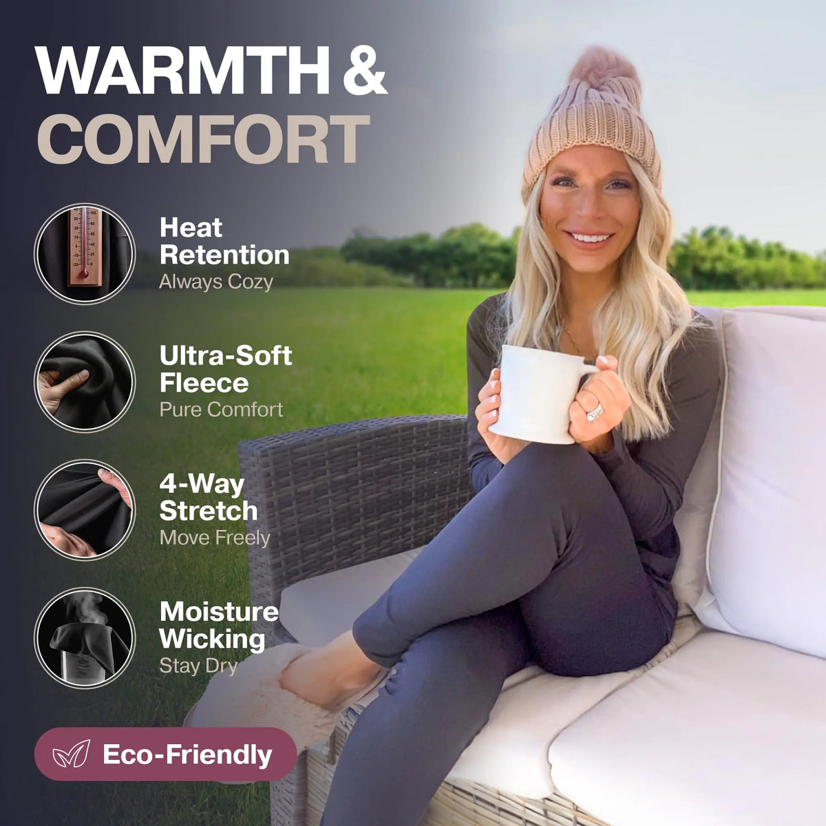Thermajane Long Johns Thermal Underwear for Women Fleece Lined Base Layer Pajama Set Cold Weather XX-Small Scoop Neck Red Rieworkes