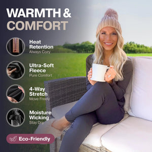 Thermajane Long Johns Thermal Underwear for Women Fleece Lined Base Layer Pajama Set Cold Weather XX-Small Scoop Neck Red Rieworkes