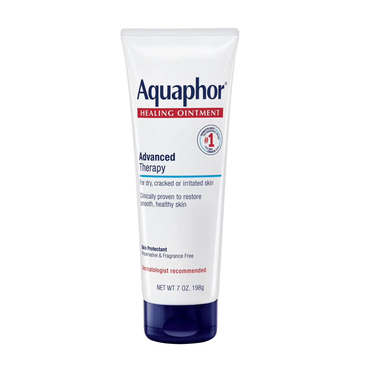 Aquaphor Healing Ointment Advanced Therapy Skin Protectant, Body Moisturizer for Dry Skin, Minor Cuts and Burns, Dry Cuticles, Cracked Heels, Hands and Lips, 7 Oz Tube Rieworkes