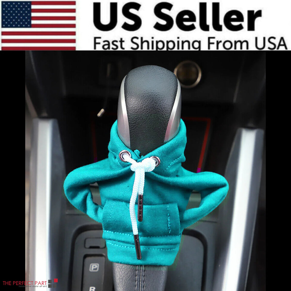 Car Gear Shift Cover Mini Hoodie Gear Shift Cover for Car Shifter Interior Trim Rieworkes