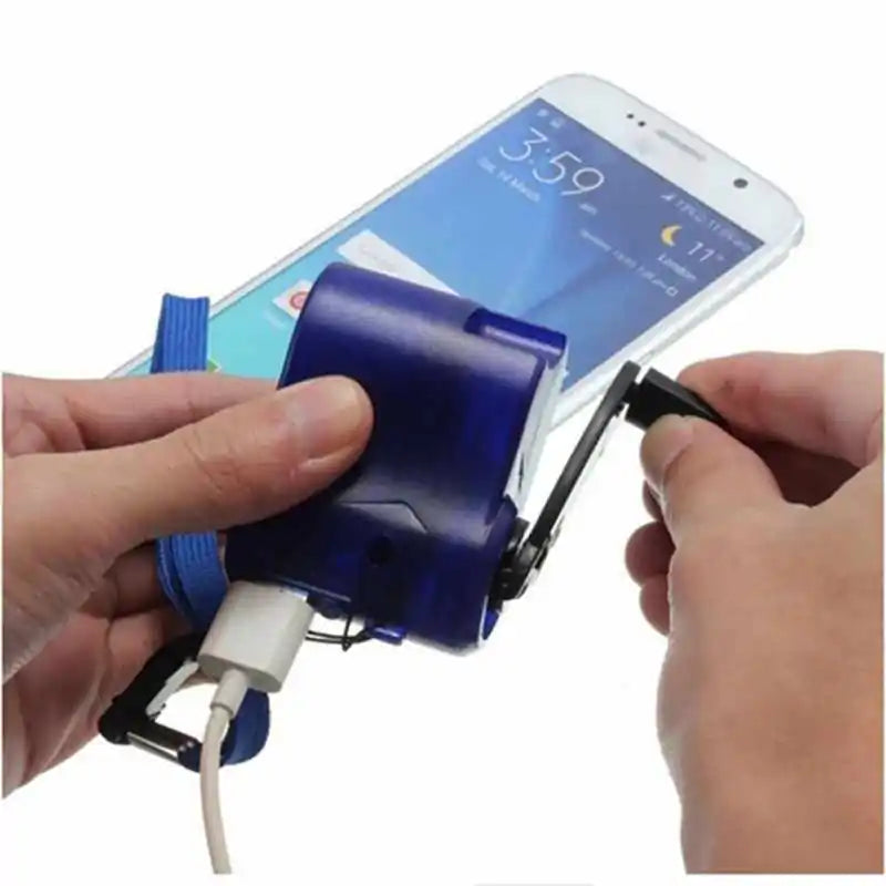 Hand Crank USB Phone Charger Rieworkes