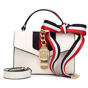 Small Square Bag with Ribbon and Wine God Design Rieworkes