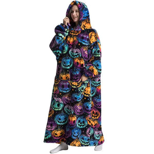 Oversized Long Blanket Hoodie Autumn Winter Fleece Rieworkes