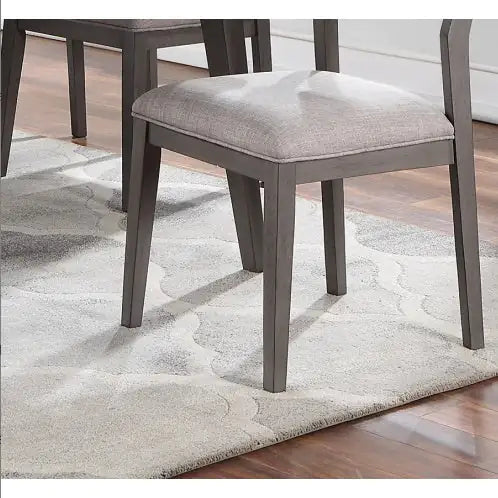 Beautiful Unique Set Of 2 Side Chairs Dark Brown Finish Kitchen Dining Room Furniture Ladder Back Design Chairs Cushion Upholstered Rieworkes