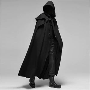 Hooded Solid Loose Men Cloak Rieworkes