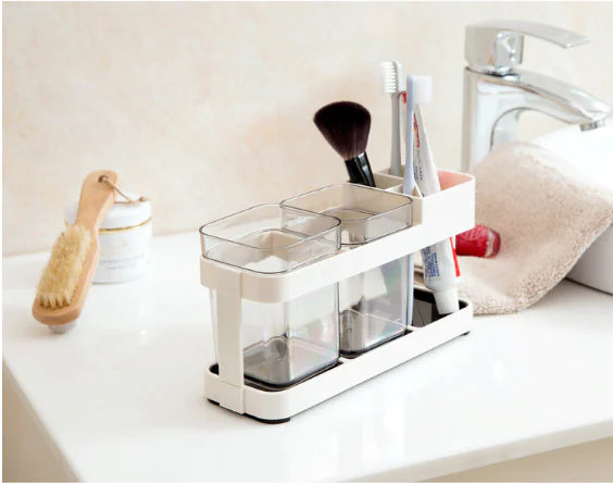 Toothbrush Holder and Organizer Stand for Furniture Mimarta