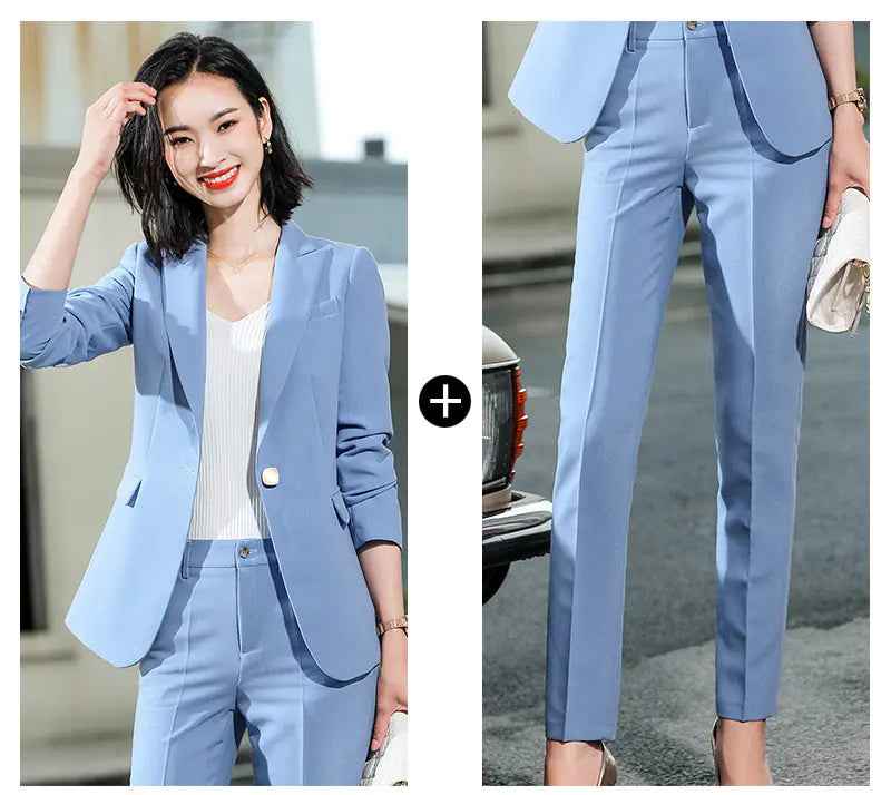 Women's Stylish Suit Set for Work - Korean Fashion Mimarta