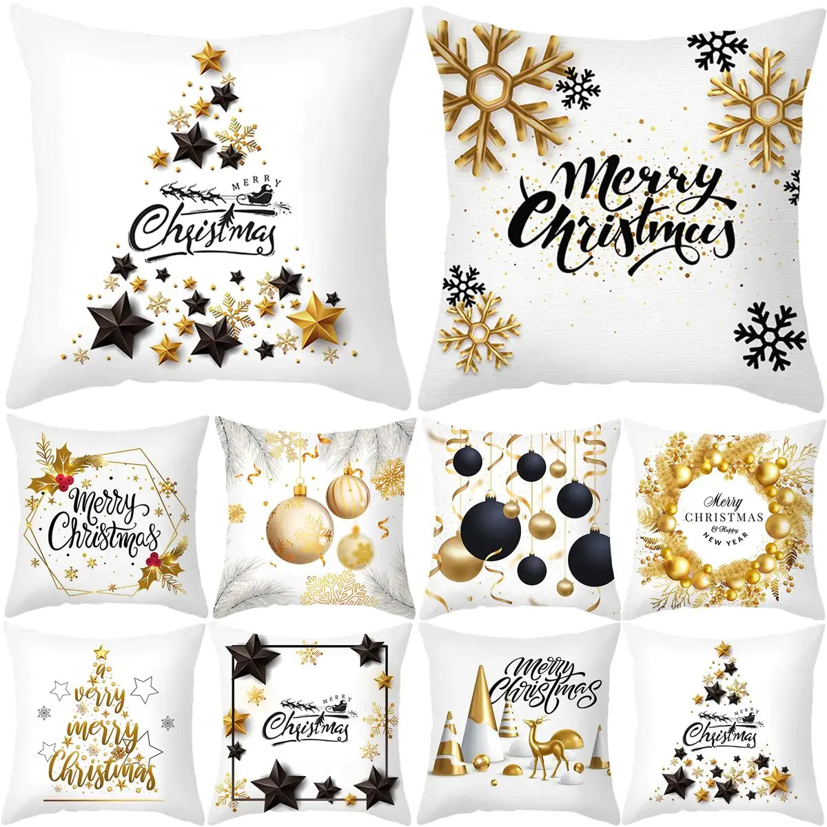 Festive Christmas Pillowcase Set 2023 Rieworkes