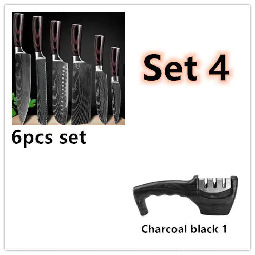 Carpenter's Special Set 6-piece Set 8-piece Set Knife Chef Knife Kitchen Knife Cooking Rieworkes