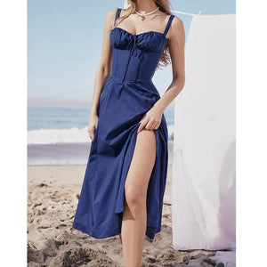 Elegant Floral Sleeveless Maxi Dress Rieworkes
