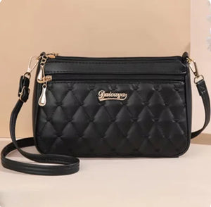 Elegant Diamond Check Crossbody Bag Rieworkes